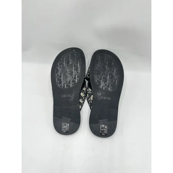 Dior Alias sandal in beige and black Dior Oblique jacquard Size 40 - Picture 6 of 6